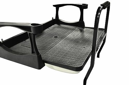 MADJAX Genesis 300 Aluminum Golf Cart Rear Flip Seat Kit for EZGO RXV Sandstone