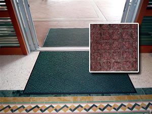 FloorGuard Heavy Duty All Purpose Entry Mat Diamond 6' x 20' Burgundy