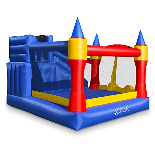 Cloud 9 Royal Slide Bounce House with Blower Multicolor