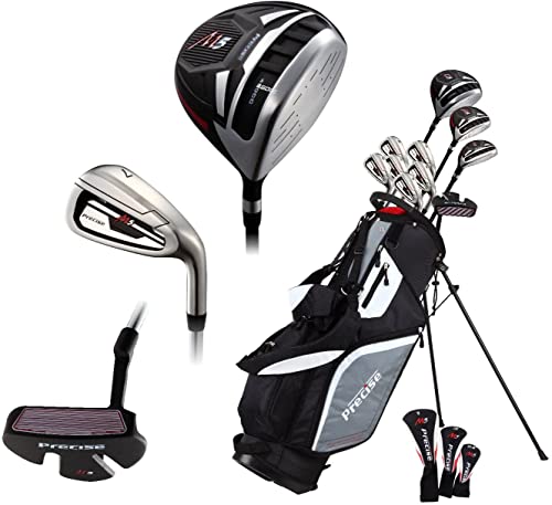 Precise Golf Men's Complete Golf Clubs Package Set Silver