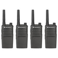 Motorola Solutions 4 Pack RMM2050 Two Way Radio Walkie Talkies Black