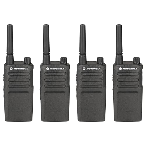 Motorola Solutions 4 Pack RMM2050 Two Way Radio Walkie Talkies Black