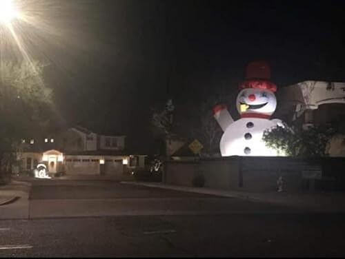 MAFLEN 26" Inflatable Snowman Christmas Holiday Decoration with Blower