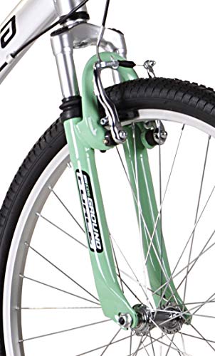 KENT Pomona Dual Suspension Comfort Bike 26inch Mint Green/Silver