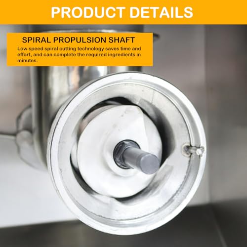 HayWHNKN Electric Meat Grinder Commercial 8mm Plate 880lbs/h 2.2kW Stainless Steel Silver