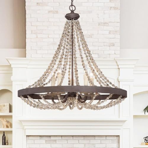 Bailey Street Home 5 Light Pendant Traditional Farmhouse Style Bronze 30