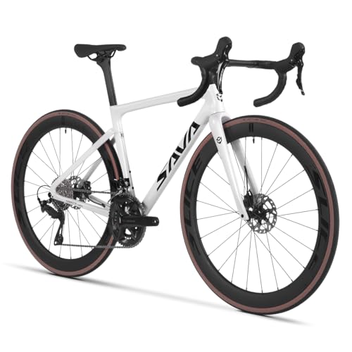 SAVADECK Carbon Road Bike White