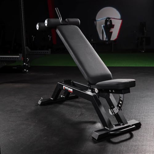 Titan Fitness Adjustable FID Bench Black