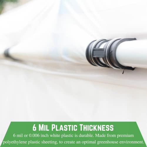 Farm Plastic Supply White Greenhouse Plastic Sheeting 6 mil 25' x 150' UV Resistant