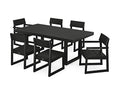 Polywood Edge Dining Set Black