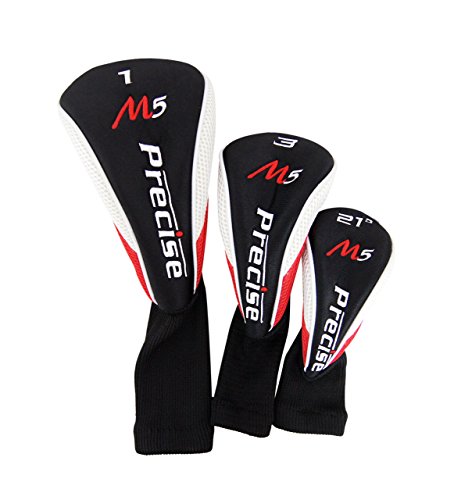 Precise Golf Men's 14-Piece All Graphite Senior Complete Golf Clubs Set Black/Red
