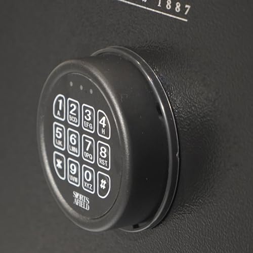 Sports Afield Home Defense 4-Gun Fireproof Electronic Lock Gun Safe Black Textured Gloss
