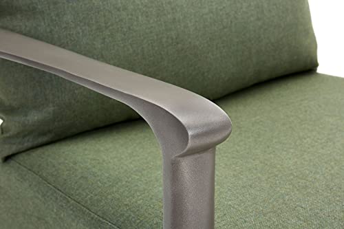 Winston Aspen High Back Swivel Rocker Lounge Chair Green