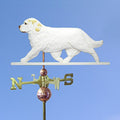 Clumber Spaniel Hand Carved & Painted Weathervane 32 Inch Lemon