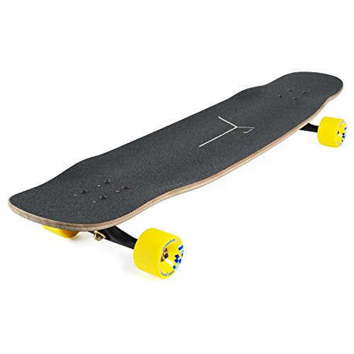 Loaded Boards Basalt Tesseract Bamboo Longboard Skateboard Complete Dark Blue