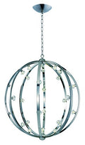 Maxim Equinox Pendant Light 28 Lights Polished Nickel Finish Silver