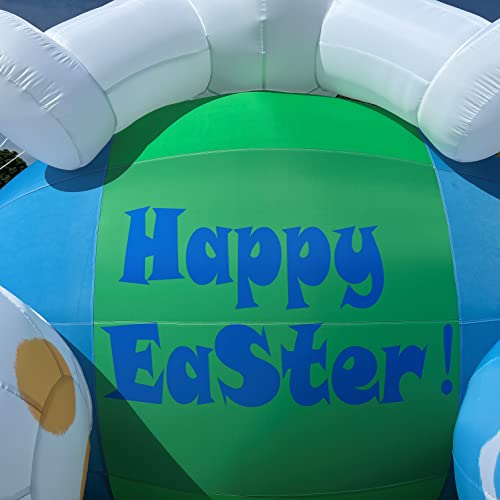 OZIS Giant 20FT Tall Inflatable Bunny with Eggs for Easter Outdoor Decorations