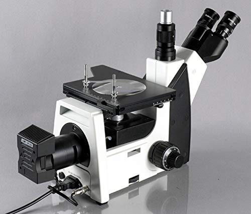 AmScope Digital Inverted Trinocular Metallurgical Microscope 50X-1000X with 5MP Camera