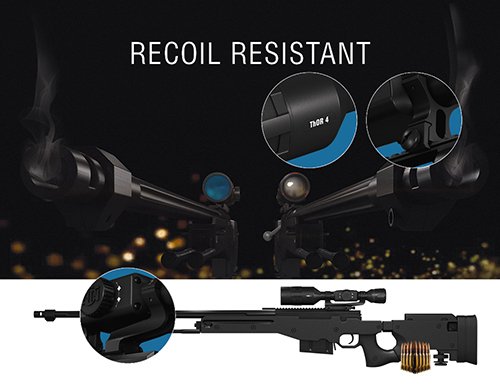 ATN ThOR 4 Thermal Rifle Scope 1.25-5x 384x288 with WiFi, Image Stabilization, Range Finder, Ballistic Calculator, Black