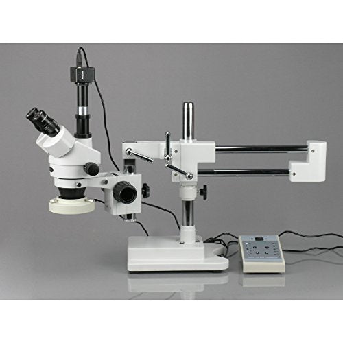 AmScope Digital Trinocular Stereo Zoom Microscope with 5MP Camera