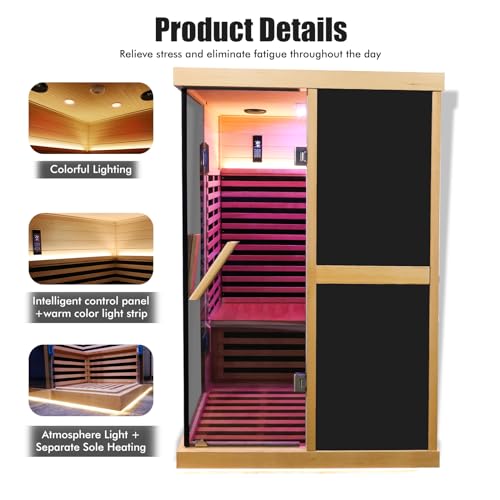 EPOFIT 2 Person Far Infrared Sauna Black