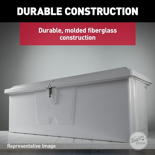 TaylorMade Stow 'N Go Medium Fiberglass Dock Box White