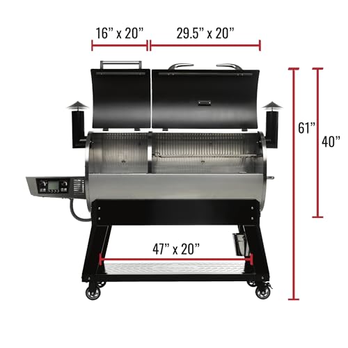 recteq DualFire 1200 Wood Pellet Smoker Grill Wi-Fi Electric