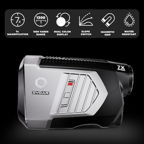 ZYDAR Pro Z1 Golf Rangefinder with Slope Black