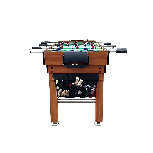 KICK Defender 48" 10-in-1 Multi-Game Table (Brown) by KICK