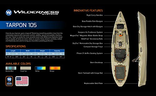 Wilderness Systems Tarpon 105 Sit on Top Fishing Kayak Galaxy