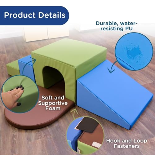 Children's Factory Cozy Woodland Climb-Up Tunnel Toddler Play Equipment