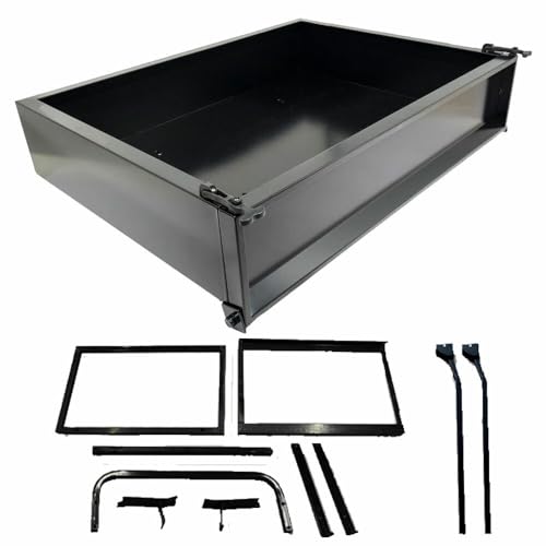 Performance Plus Carts Club Car Precedent Golf Cart Steel Utility Cargo Box Kit Black