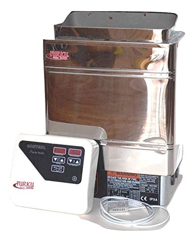 TURKU 9KW Stainless Steel Wet/Dry Sauna Stove with External Digital Controller