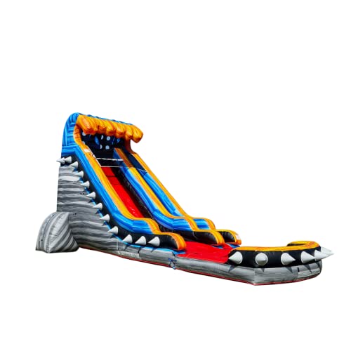 JumpOrange 19’ Rocker Commercial Water Slide with Detachable Pool