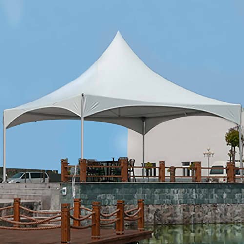 TentandTable 20' x 20' High Peak Frame Deluxe Canopy Tent with Sidewalls White