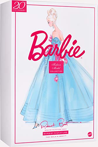 Barbie Fashion Model Collection Gala's Best Doll 13.5" Silkstone Body Blue Gown