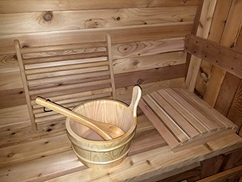 SymbolicSpas Canadian Redwood Cedar Outdoor Sauna