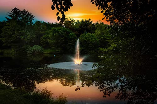 Scott Aerator Night Glo Outdoor Fountain LED Light Set of 2 Warm White