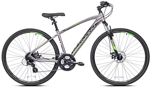 Giordano 700c Brava Hybrid Comfort Bike Medium Silver