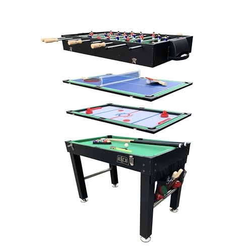 KICK Quad 48" 4-in-1 Multi Game Table Black