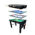 KICK Quad 48" 4-in-1 Multi Game Table Black