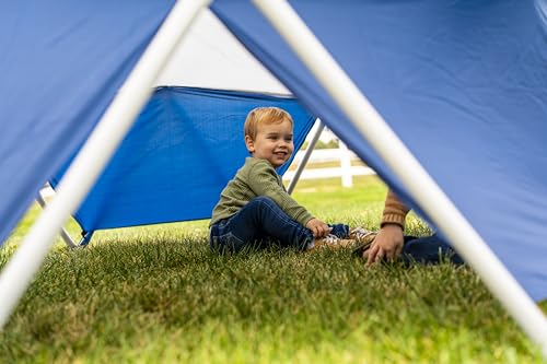 Jack and June Jungle Gym Canopy Set Outdoor Play UV-Resistant Blue/Grey