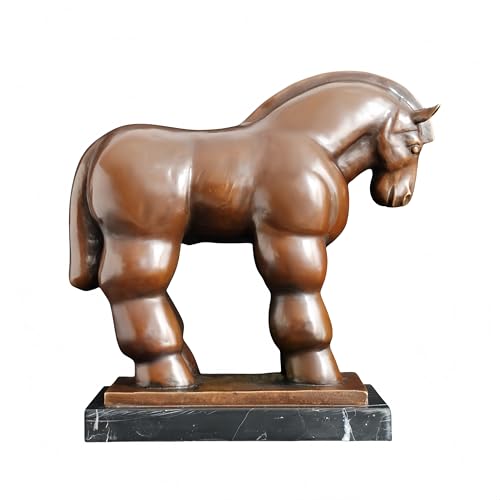 FENGSHUI-CAISHEN Pure Copper Horse Statue Brown