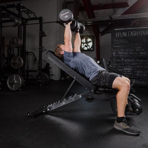 Titan Fitness Adjustable FID Bench Black