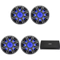 KICKER MWF 10-Inch Premium Marine Subwoofer & 48KXMA8008 Amp Bundle