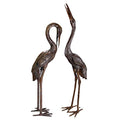 Design Toscano Cranes Garden Statue Set Large Cast Bronze