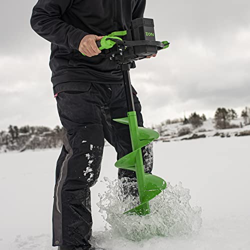 ION ICE FISHING Alpha Plus 10-Inch Electric Ice Auger Green/Black