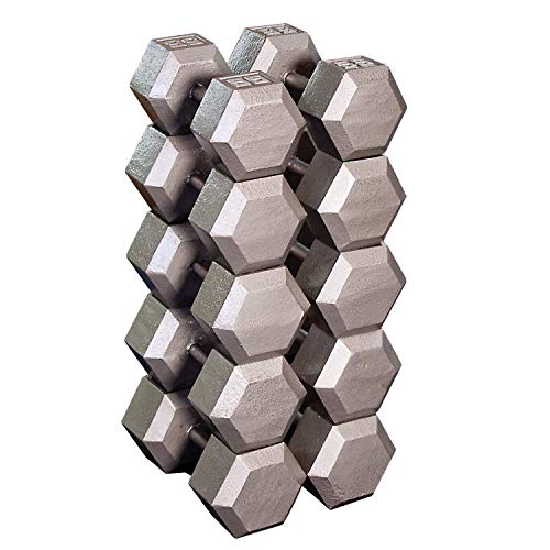 Body-Solid Hex Dumbbells Black