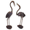 Design Toscano Heron Cast Bronze Garden Statue Set Full Color
