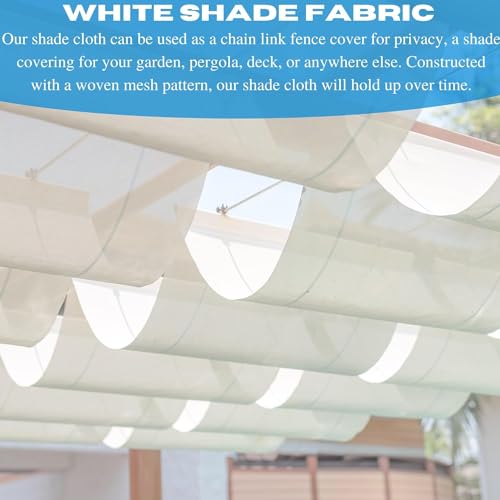Farm Plastic Supply VBS White Shade Cloth 50% Mesh Fabric 10' x 275'